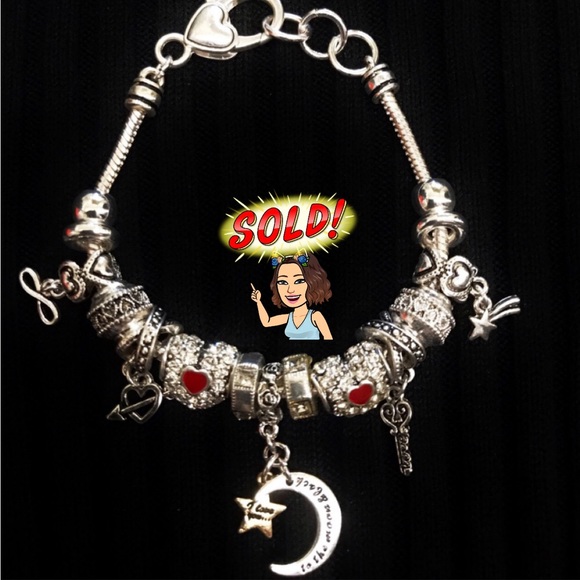 Accessories - ‘I love you to the moon and back’ charm bracelet